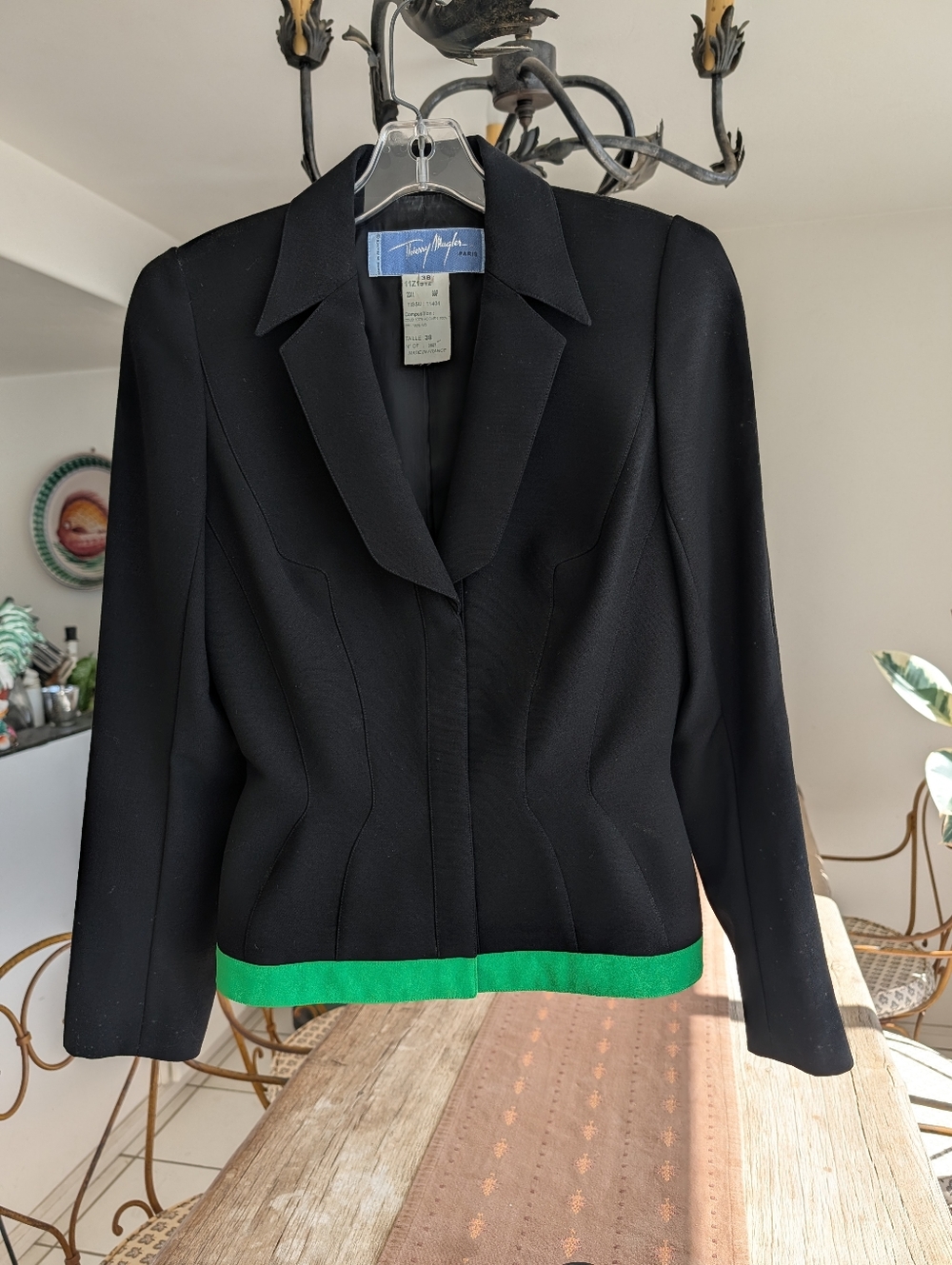 Thierry Mugler Black & Green Suit